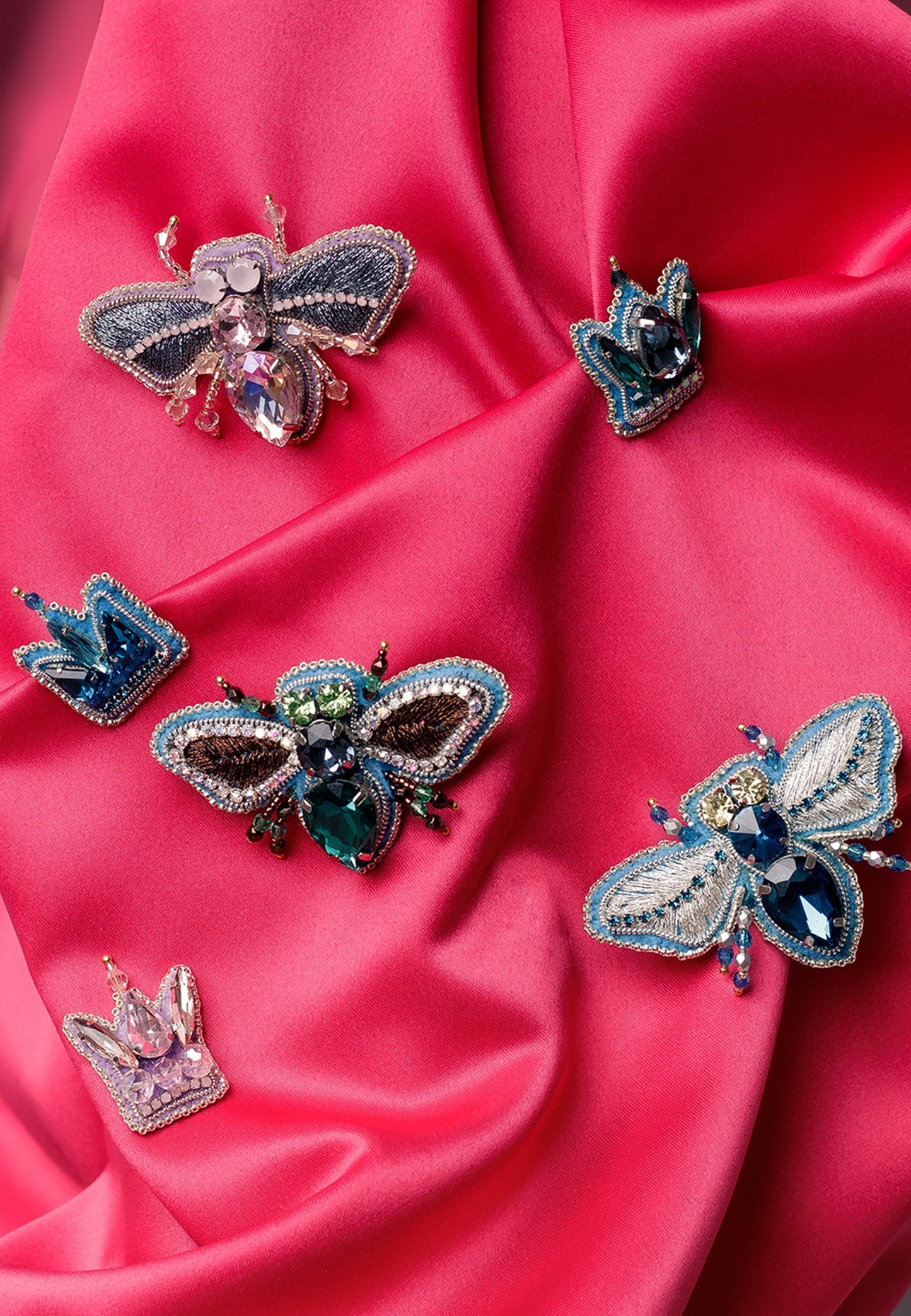 BLUE FLY BROOCH