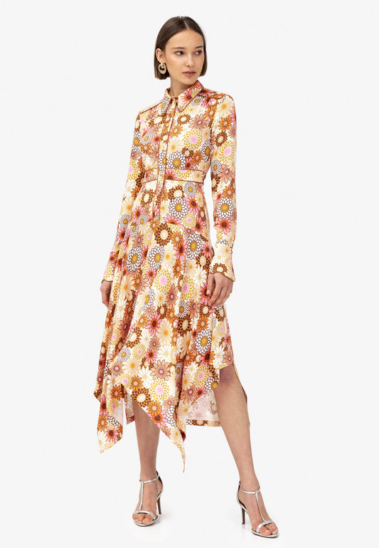 FLOWER DRESS ORANGE