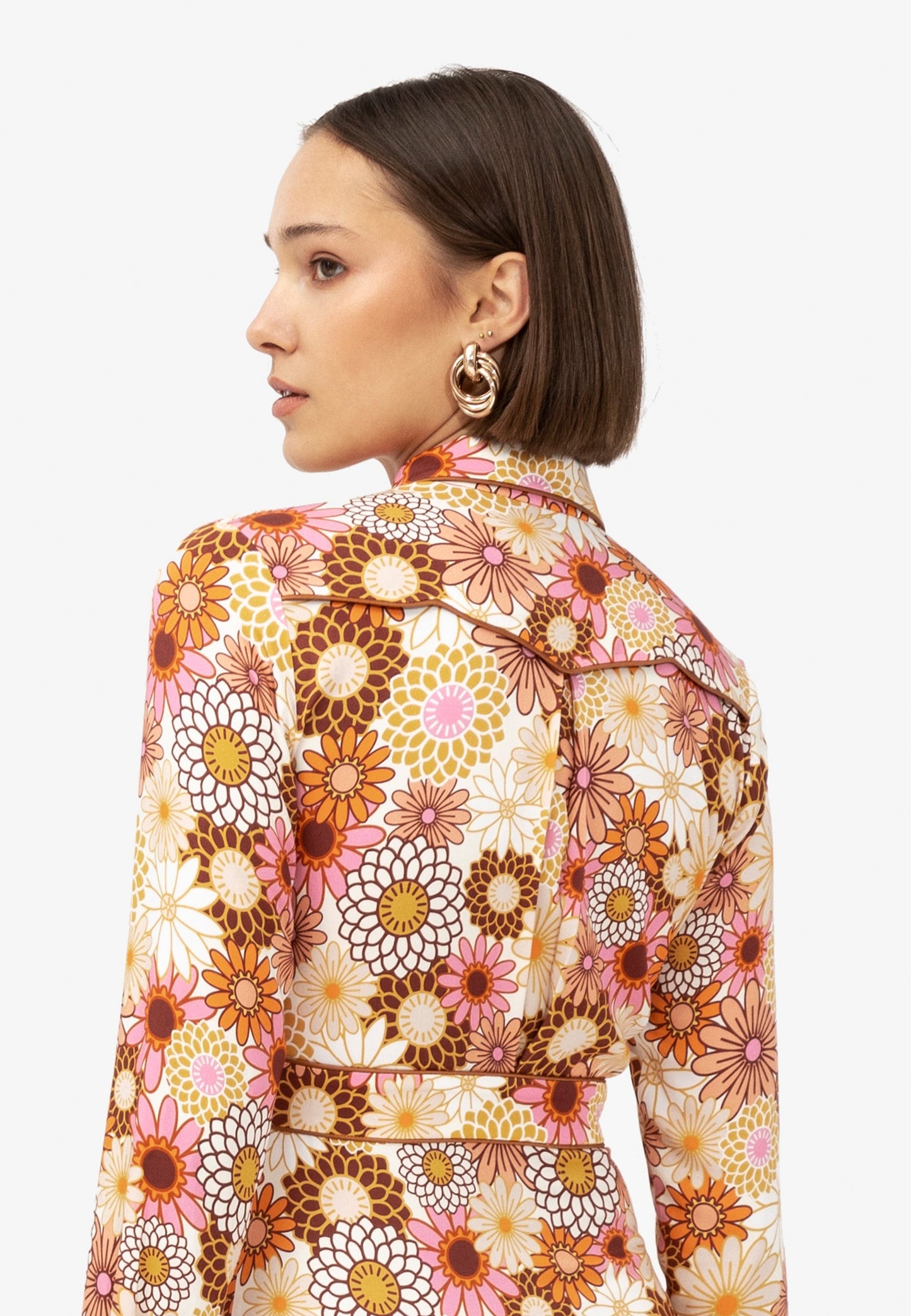 FLOWER DRESS ORANGE