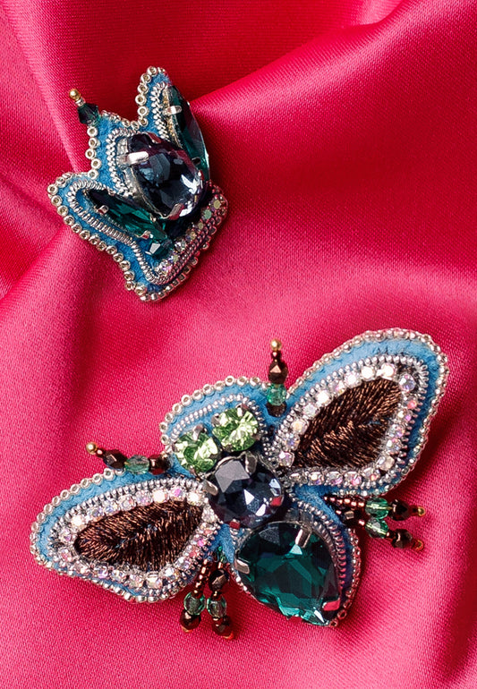 GREEN FLY BROOCH