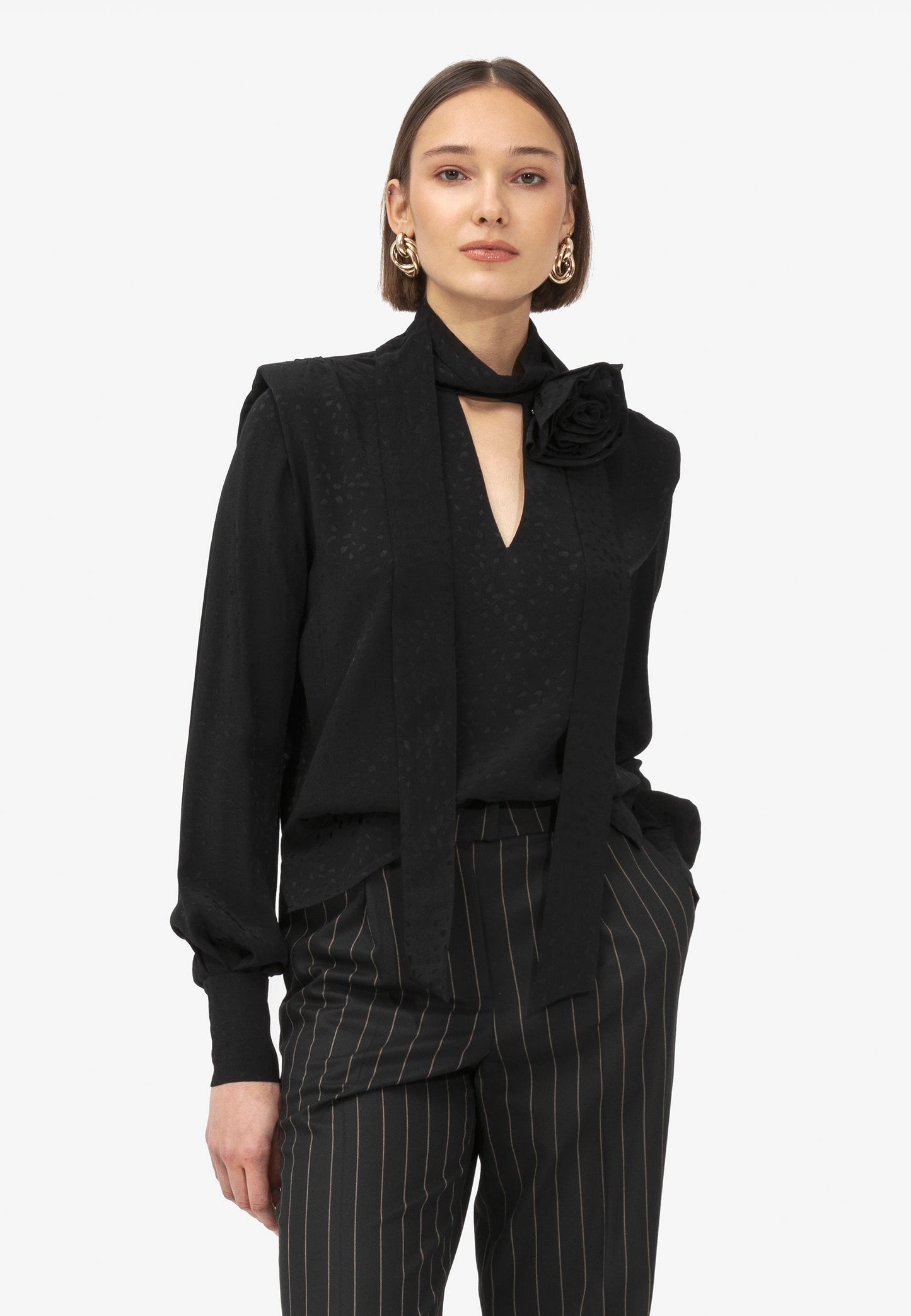 MORIS BLOUSE BLACK