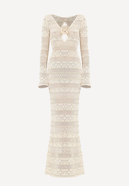 RAFIA DRESS NATURAL