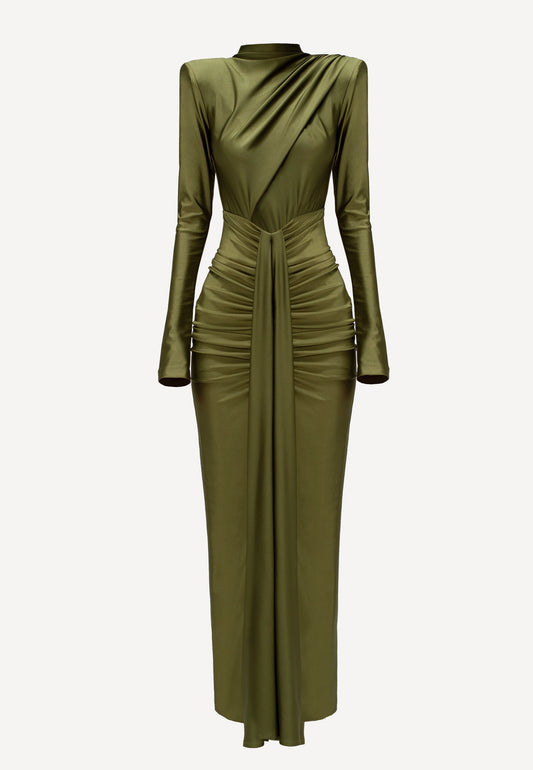 ALISE DRESS OLIVE