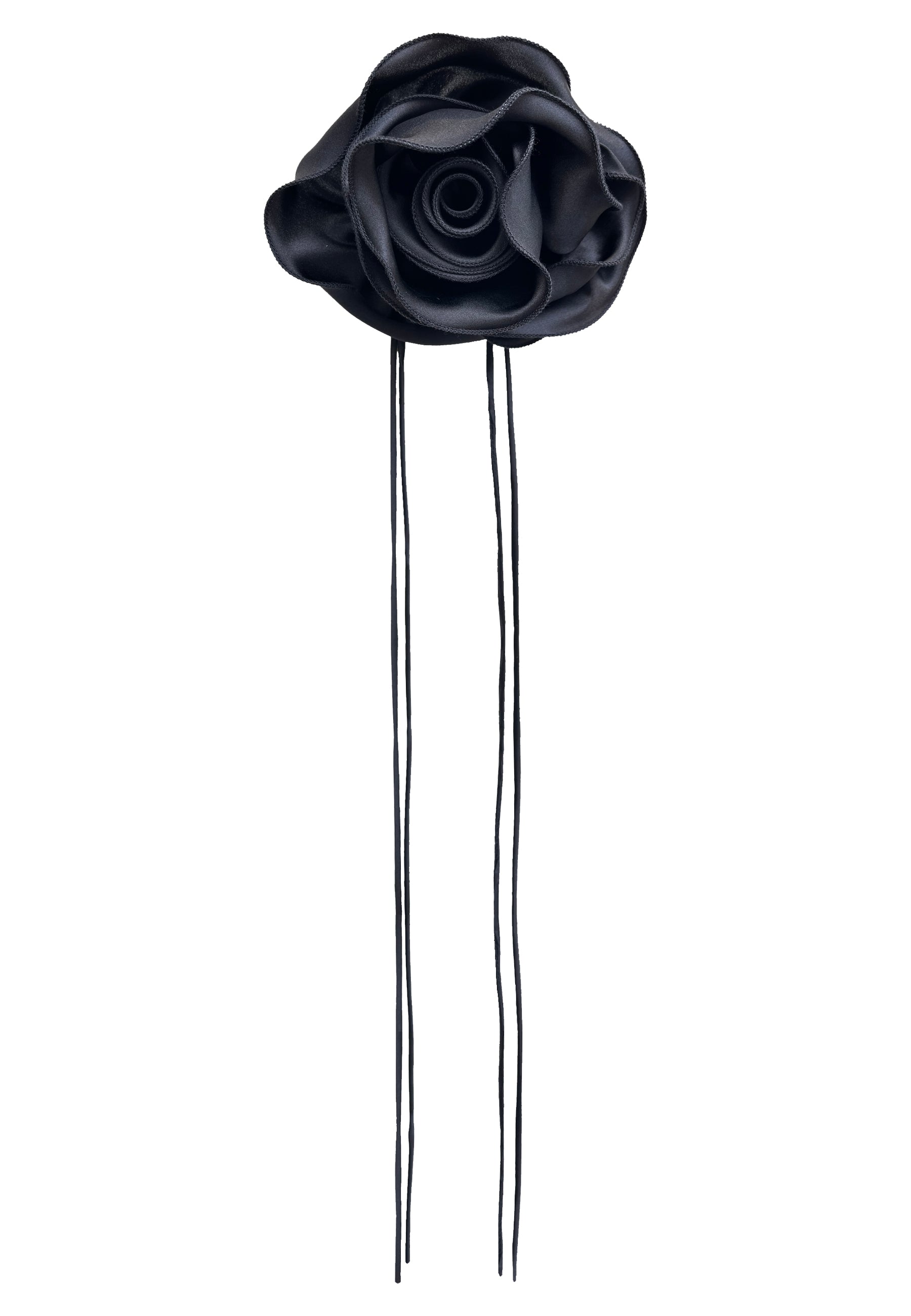 ROSE BROOCH BLACK – SAX35TH