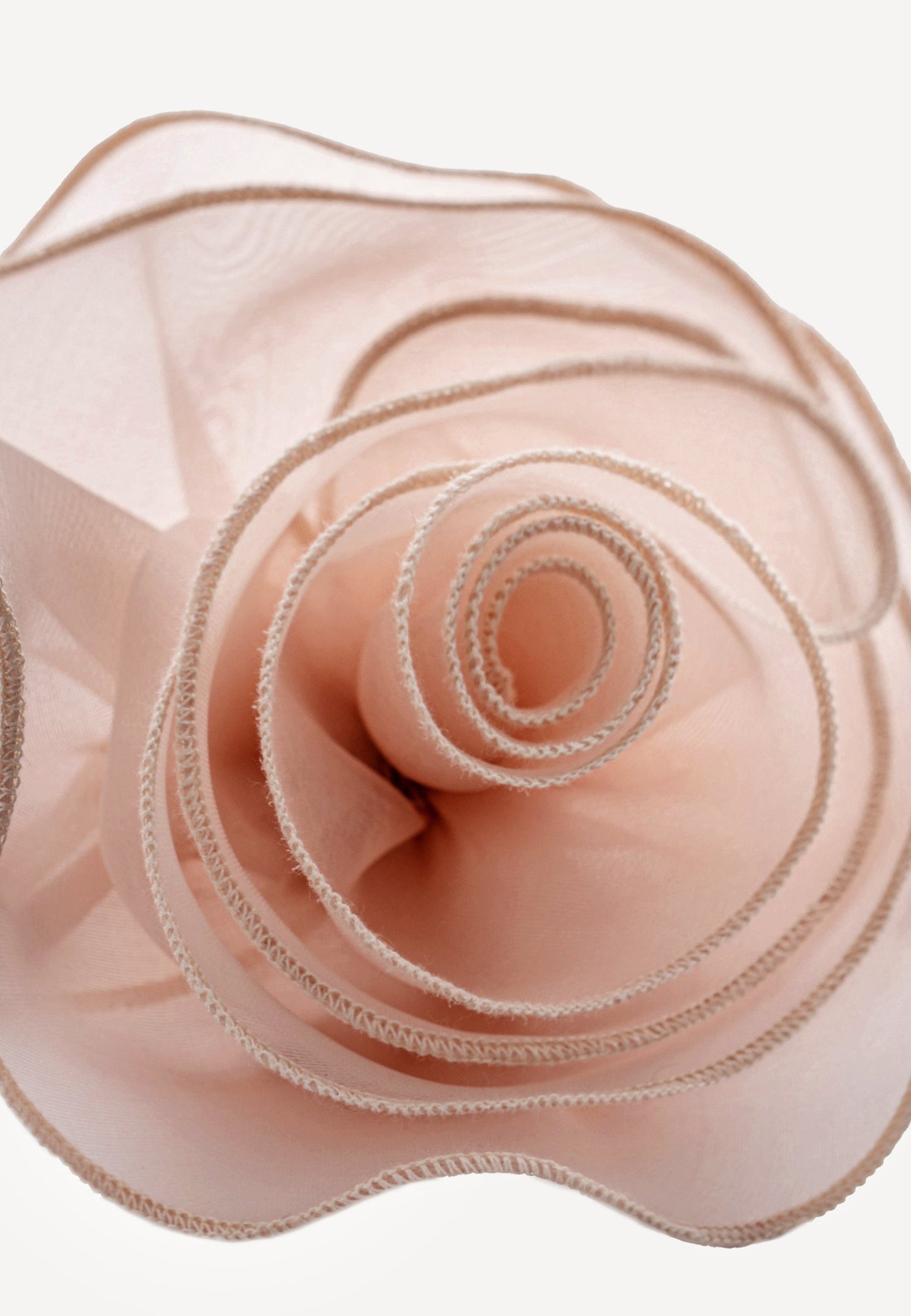 ROSE ORGANZA BROOCH BEIGE
