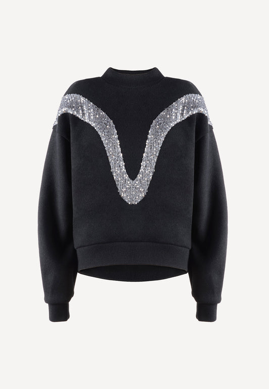 WANG SWEATSHIRT SILVER